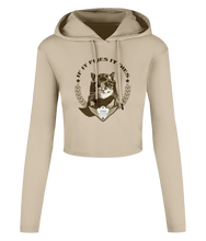 Load image into Gallery viewer, Spirit Of Thunder If It Flies It Dies Women's Cropped Hooded T-shirt