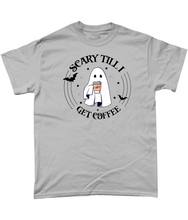Load image into Gallery viewer, Scary Until I Get Coffee Unisex Fit T-Shirt