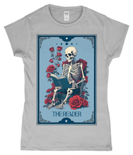 Load image into Gallery viewer, The Reader Tarot Style Ladies Fitted T-Shirt