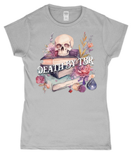 Load image into Gallery viewer, Death By TBR Ladies Fitted T-Shirt