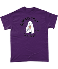 Load image into Gallery viewer, Scary Until I Get Coffee Unisex Fit T-Shirt