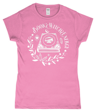 Load image into Gallery viewer, Book Witch Energy Ladies Fitted T-Shirt
