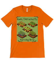Load image into Gallery viewer, Distracted By Farming Sims Crew Neck T-Shirt
