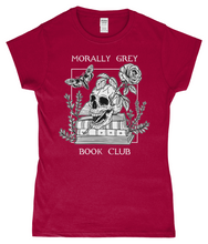 Load image into Gallery viewer, Morally Grey Book Club Ladies Fitted T-Shirt