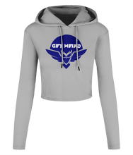 Load image into Gallery viewer, Spirit Of Thunder Get Weird Women's Cropped Hooded T-shirt