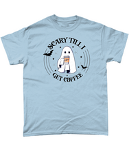 Load image into Gallery viewer, Scary Until I Get Coffee Unisex Fit T-Shirt