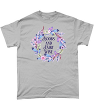 Load image into Gallery viewer, Books And Fairy Wine Unisex Fit T-Shirt