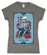 Load image into Gallery viewer, The Reader Tarot Style Ladies Fitted T-Shirt