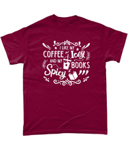 Load image into Gallery viewer, Coffee Icey & Books Spicy Unisex Fit T-Shirt