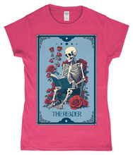 Load image into Gallery viewer, The Reader Tarot Style Ladies Fitted T-Shirt