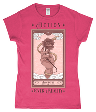 Load image into Gallery viewer, Romantasy Tarot Ladies Fitted T-Shirt