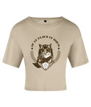 Load image into Gallery viewer, Spirit Of Thunder If It Flies It Dies Women's Crop Top