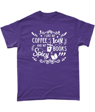 Load image into Gallery viewer, Coffee Icey & Books Spicy Unisex Fit T-Shirt