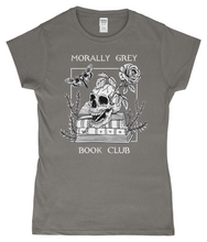 Load image into Gallery viewer, Morally Grey Book Club Ladies Fitted T-Shirt