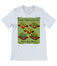 Load image into Gallery viewer, Distracted By Farming Sims Crew Neck T-Shirt