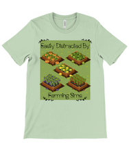 Load image into Gallery viewer, Distracted By Farming Sims Crew Neck T-Shirt