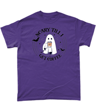 Load image into Gallery viewer, Scary Until I Get Coffee Unisex Fit T-Shirt