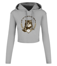 Load image into Gallery viewer, Spirit Of Thunder If It Flies It Dies Women's Cropped Hooded T-shirt