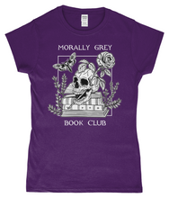 Load image into Gallery viewer, Morally Grey Book Club Ladies Fitted T-Shirt