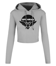 Load image into Gallery viewer, Spirit Of Thunder Get Weird Women's Cropped Hooded T-shirt