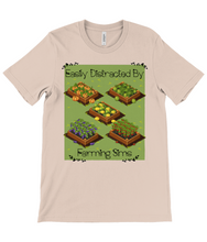 Load image into Gallery viewer, Distracted By Farming Sims Crew Neck T-Shirt
