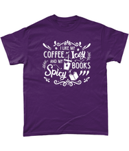 Load image into Gallery viewer, Coffee Icey & Books Spicy Unisex Fit T-Shirt