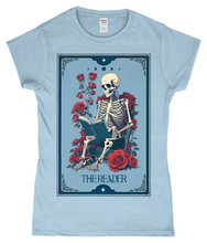 Load image into Gallery viewer, The Reader Tarot Style Ladies Fitted T-Shirt