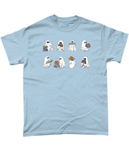 Load image into Gallery viewer, Cute Bookish Ghosts Unisex Fit T-Shirt