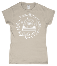Load image into Gallery viewer, Book Witch Energy Ladies Fitted T-Shirt