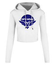 Load image into Gallery viewer, Spirit Of Thunder Get Weird Women's Cropped Hooded T-shirt