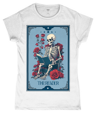 Load image into Gallery viewer, The Reader Tarot Style Ladies Fitted T-Shirt