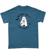 Load image into Gallery viewer, Scary Until I Get Coffee Unisex Fit T-Shirt