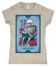 Load image into Gallery viewer, The Reader Tarot Style Ladies Fitted T-Shirt