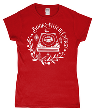 Load image into Gallery viewer, Book Witch Energy Ladies Fitted T-Shirt