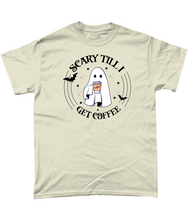 Load image into Gallery viewer, Scary Until I Get Coffee Unisex Fit T-Shirt