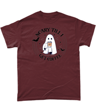 Load image into Gallery viewer, Scary Until I Get Coffee Unisex Fit T-Shirt