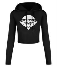 Load image into Gallery viewer, Spirit Of Thunder Get Weird Women's Cropped Hooded T-shirt
