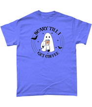 Load image into Gallery viewer, Scary Until I Get Coffee Unisex Fit T-Shirt