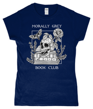 Load image into Gallery viewer, Morally Grey Book Club Ladies Fitted T-Shirt