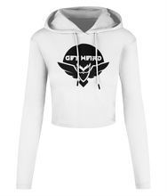 Load image into Gallery viewer, Spirit Of Thunder Get Weird Women's Cropped Hooded T-shirt