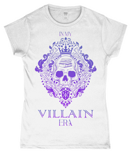 Load image into Gallery viewer, In My Book Villain Era Purple Ladies Fitted T-Shirt