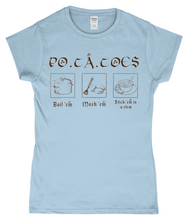 Load image into Gallery viewer, Potatoes LOTR Inspired Ladies Fitted T-Shirt