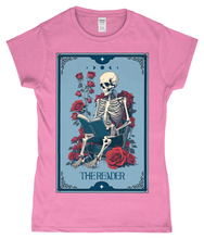 Load image into Gallery viewer, The Reader Tarot Style Ladies Fitted T-Shirt