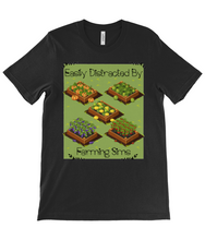 Load image into Gallery viewer, Distracted By Farming Sims Crew Neck T-Shirt