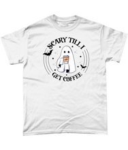 Load image into Gallery viewer, Scary Until I Get Coffee Unisex Fit T-Shirt