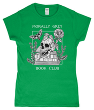 Load image into Gallery viewer, Morally Grey Book Club Ladies Fitted T-Shirt