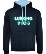 Load image into Gallery viewer, Lurking 9 to 5 Premium Two-Tone Hoodie
