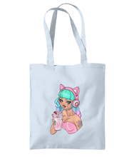Load image into Gallery viewer, Milkshake Gamer Girl  Shoulder Tote Bag
