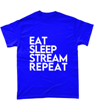Load image into Gallery viewer, 'Eat Sleep Stream Repeat' T-Shirt