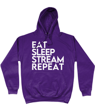 Load image into Gallery viewer, 'Eat Sleep Stream Repeat' College Hoodie